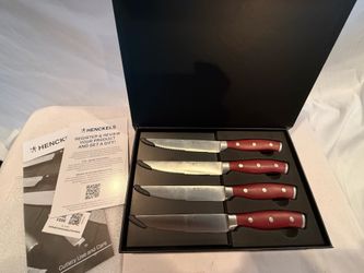 New HENCKELS Forged Accent Razor-Sharp Steak Knife Set of 4