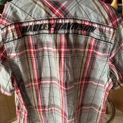 Vintage Harley Davidson HD Men’s Button Down Short Sleeve Mens Shirt 2XL