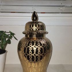 Golden Chinese Jar