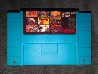 SNES 121-in-1 Multi Game Cartridge w/ Save Battery – Zelda, EarthBound, Final Fantasy, More