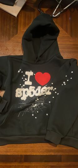 Sp5der I Love Sp5der Black Hoodie