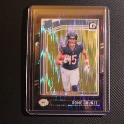2024 Donruss Optic Rome Odunze Purple Shock Rated Rookie RC #286 Bears