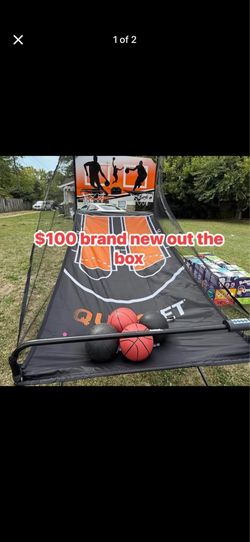 Basketball goal with scoreboard
