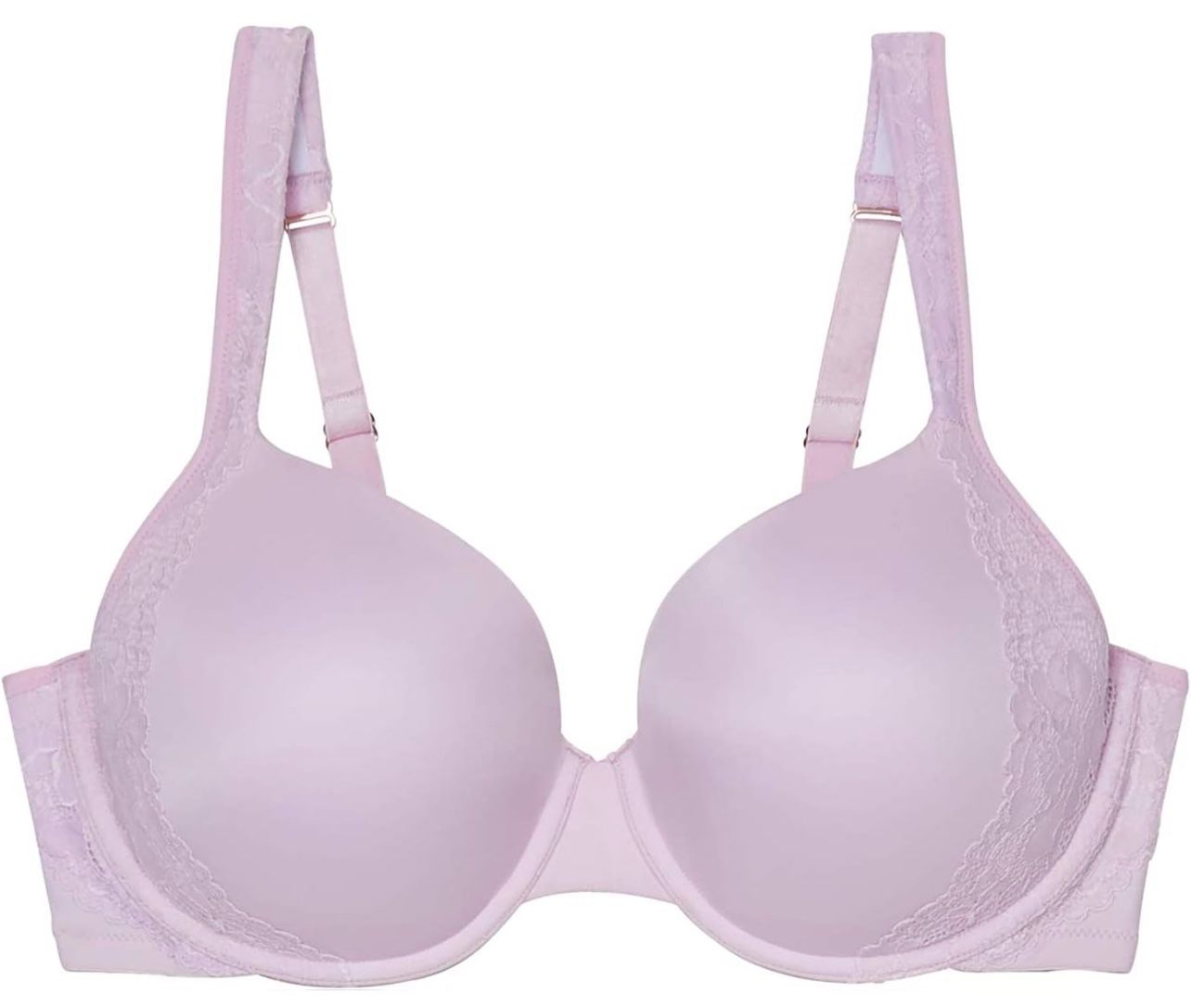 Savage X Fenty Bra Womens 46DDD Pink Lace Lined Push Up Adult T Shirt Bra