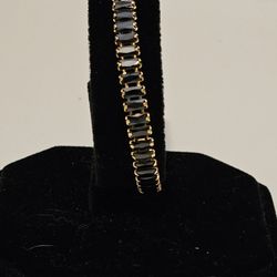 New Beautiful Gold Black Stone Bracelet 