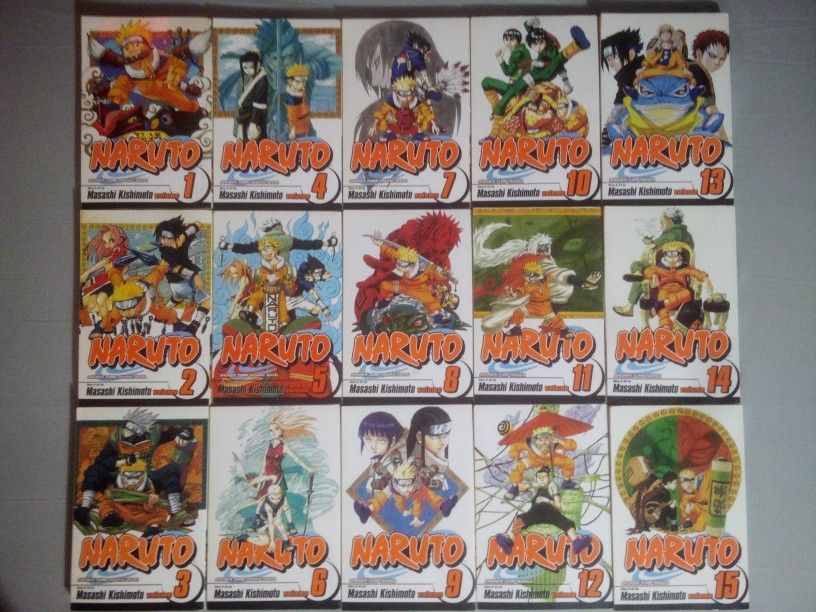 Naruto Books 1-15