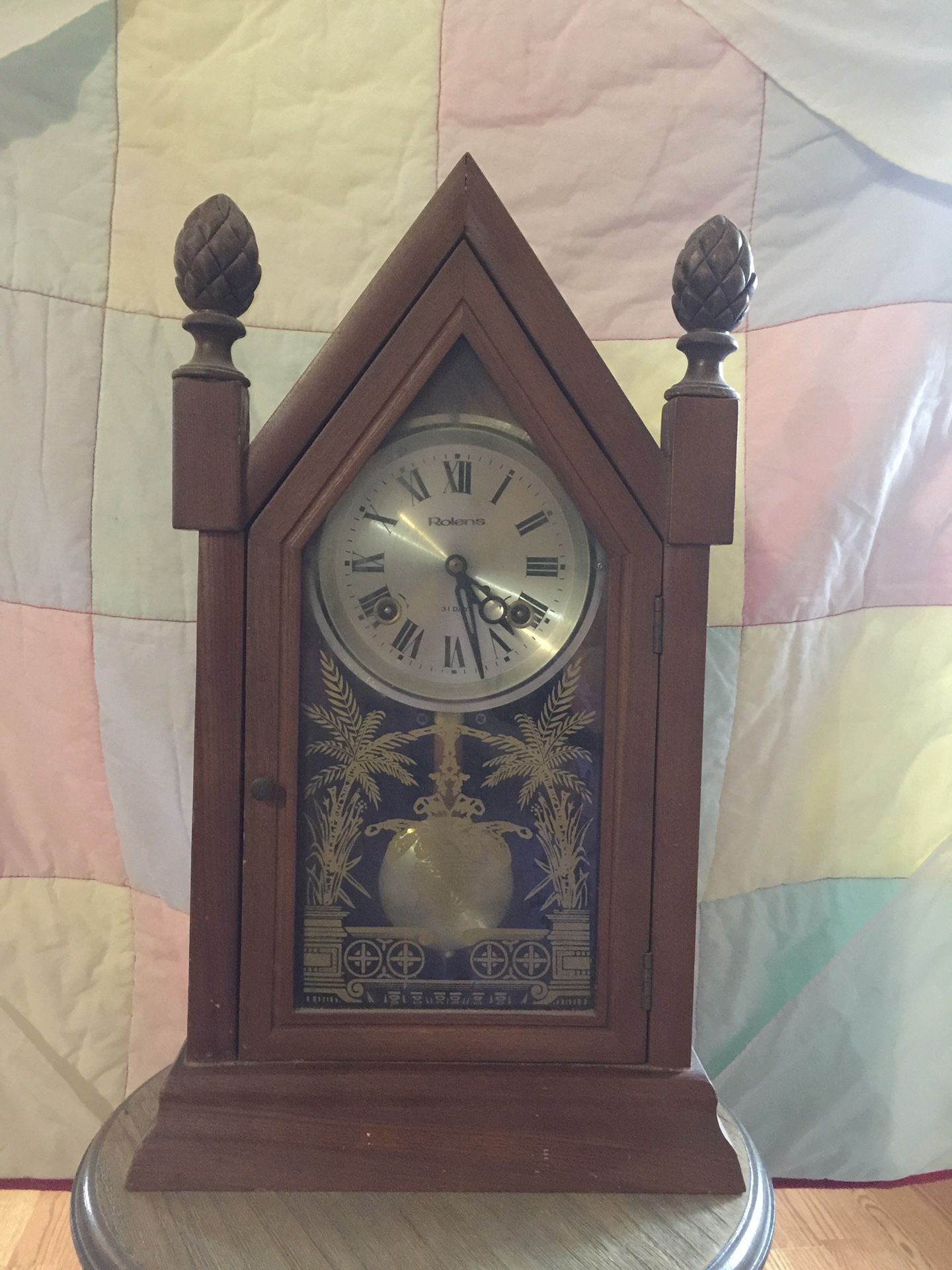 Antique Vintage Wind Up Westminster Chime Clock