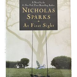 At First Sight by Nicholas Sparks (2005, Hardcover) Book Novel