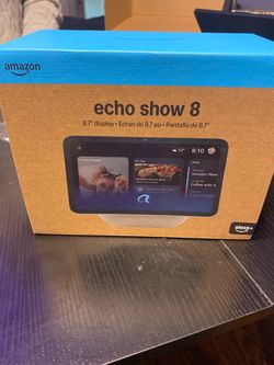 Echo Show 8 Vibrant HD 8.7 in. Display with Spatial Audio, Designed for Alexa Plus, Glacier White