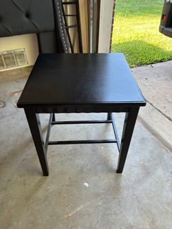 Pair of Black Square End Tables