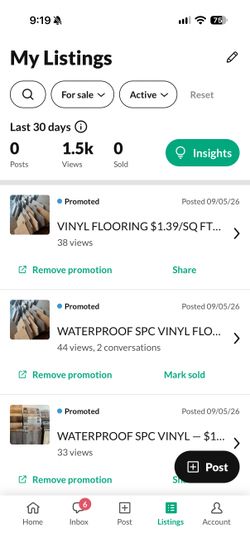 $1.39/sqft Flooring - Sherman Oaks - Same Day Pickup