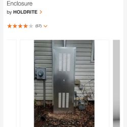 HOLDRITE - 30 in. WIDE -  INDOOR / OUTDOOR Galvanized Steel Water Heater Enclosure Up To 27” Width x 68” Height 