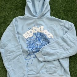 Blue Sp5der Hoodie 