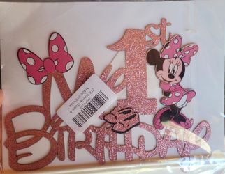 Minnie My 1st Birthday Cake Topper