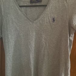 Women Polo V Neck Shirt 