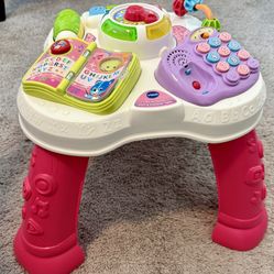 Standing Play Table For Toddler - Pink 