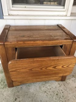2 Drawer Wooden Cabinet