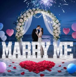 Marry me letters 2ft