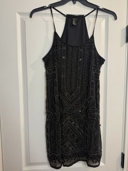 Beautiful Black Beaded Dress