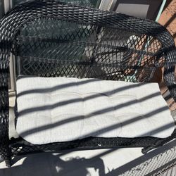 Black Outdoor Sofa 