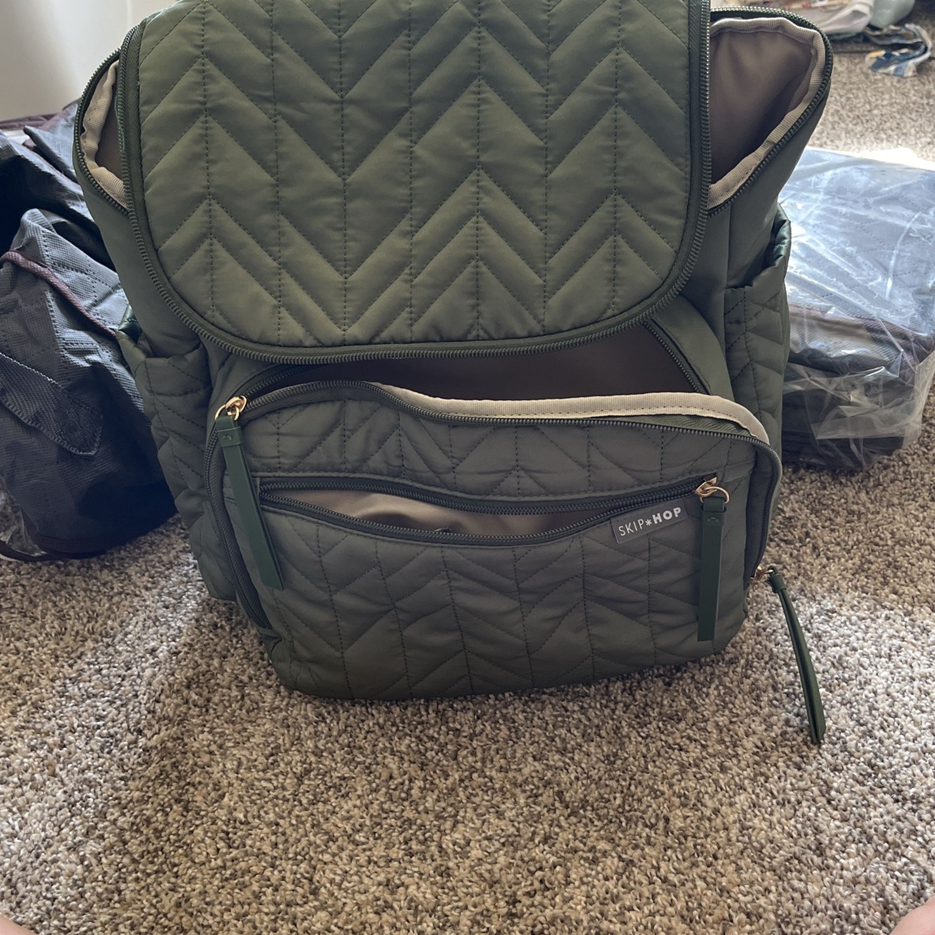 Olive Skip Hop Diaper Bag