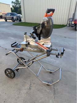 Ridgid 12in sliding miter saw w/stand
