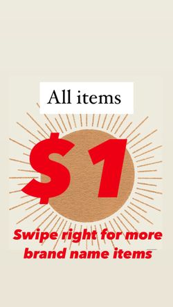 Women’s clothing and accessories for $1 each