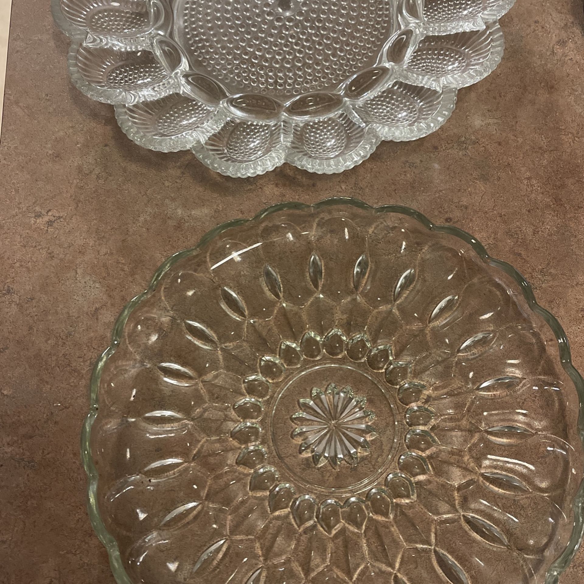 Vintage Glass Platters