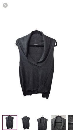 Eileen Fisher Sweater Vest Womens Small Lightweight Wool Knit Pullover Classic Minimalist