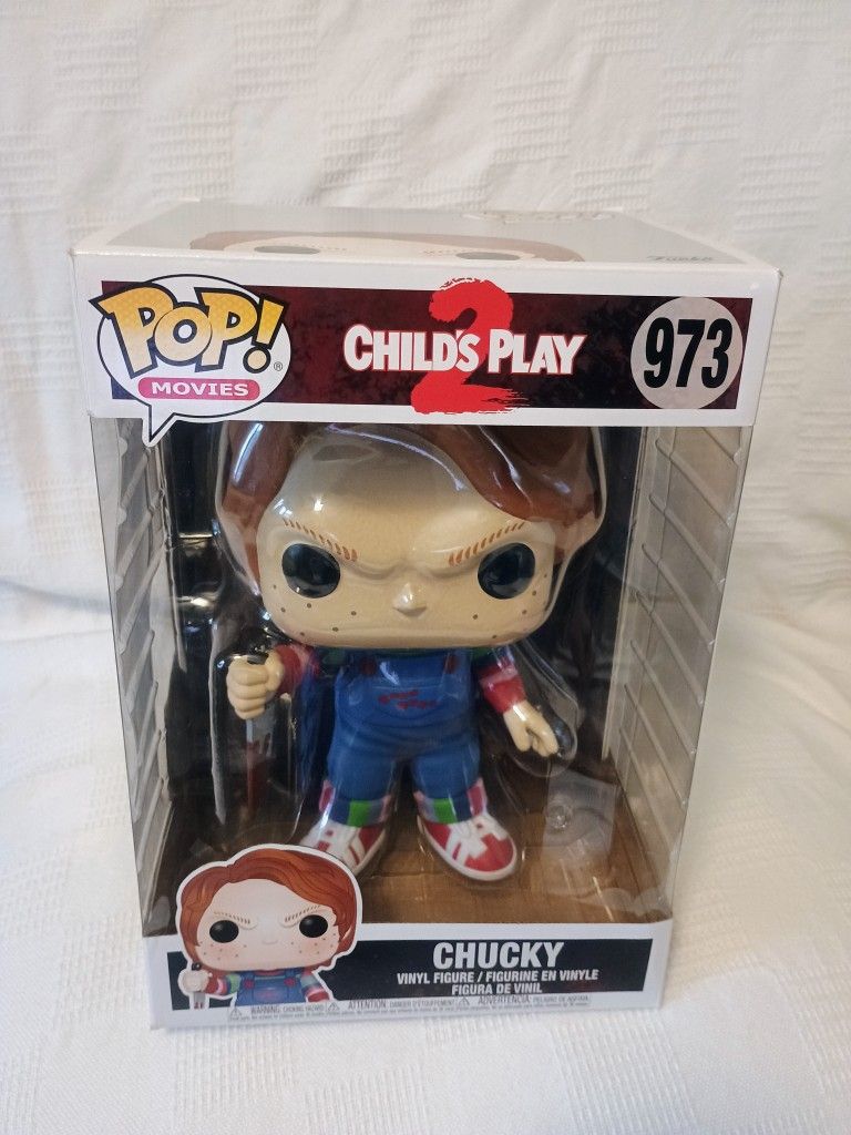 Funko Pop! Vinyl Jumbo 10 in: Chucky #973 Childs Play 2 Movie. New in Box
