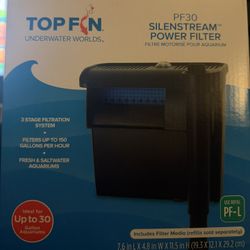 Top Fin® Silenstream™ Aquarium Power Filter PF30