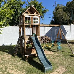 Kid Kraft Cedar Playground With Slide 