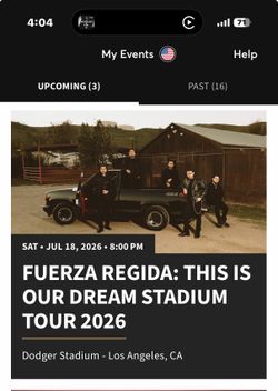 Fuerza regida tickets