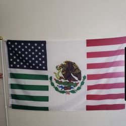 MEXICAN AMERICAN FLAG