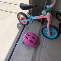 Balance Bike With Helmet 
