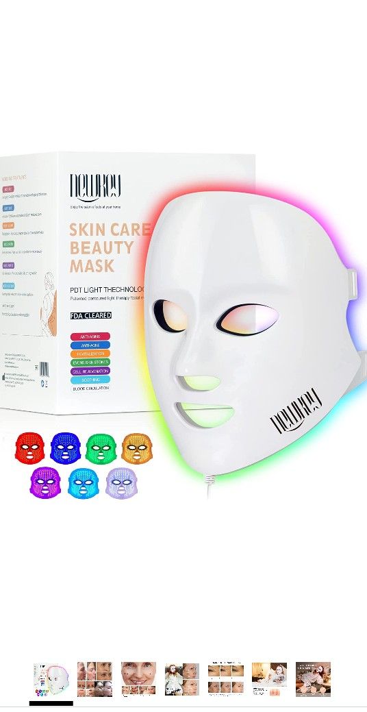 NEWKEY Red Light Therapy for Face, LED Face Mask Light Therapy 


