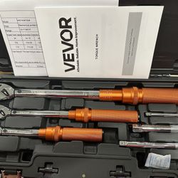 Click Torque Wrench Set 3-Pcs 1/4”, 3/8”, 1/2”