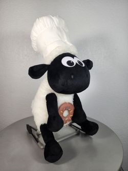 16" Shaun the Sheep Baker with Chocolate Donut Sitting Plush