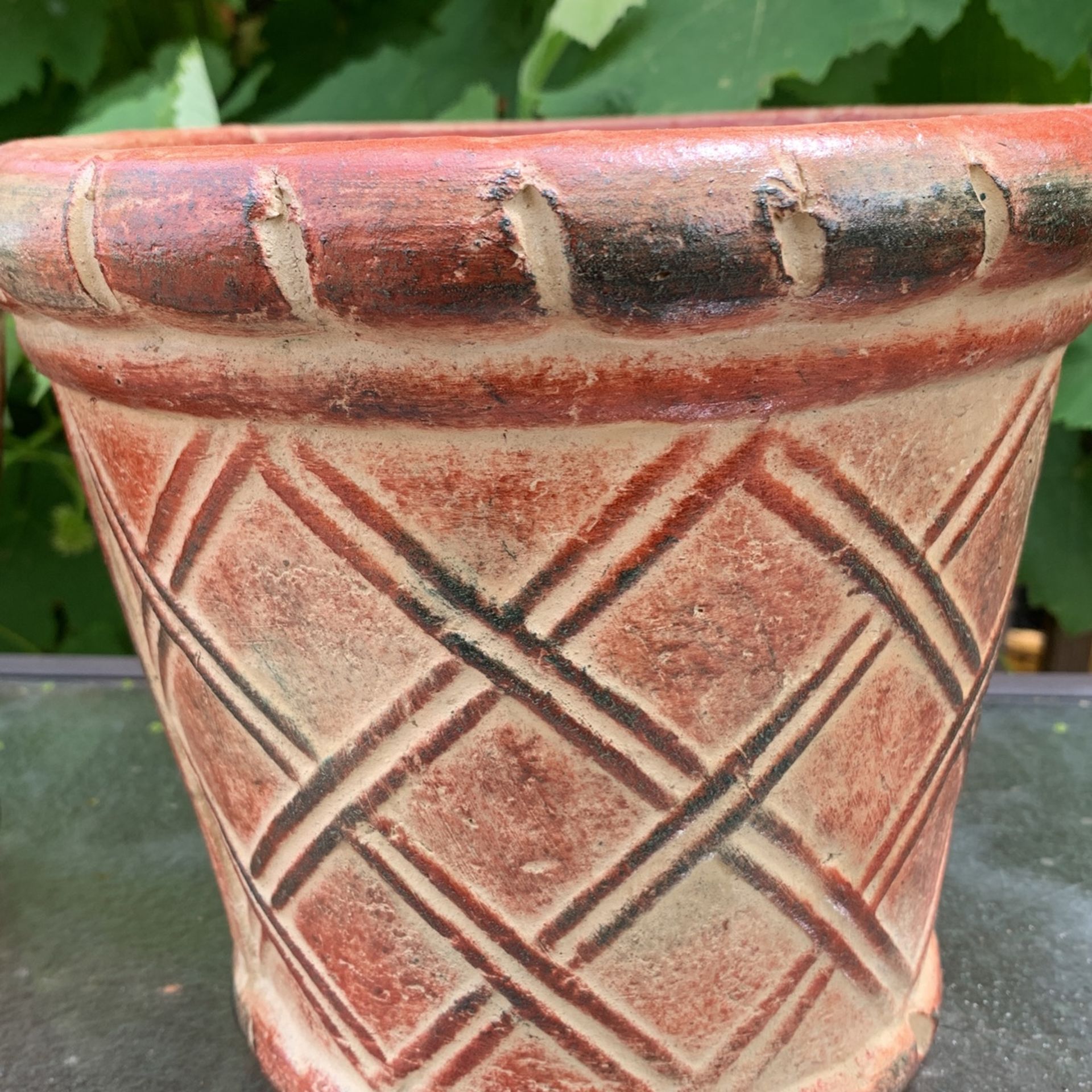 Mexican Clay Planter Pot (2 Pieces )