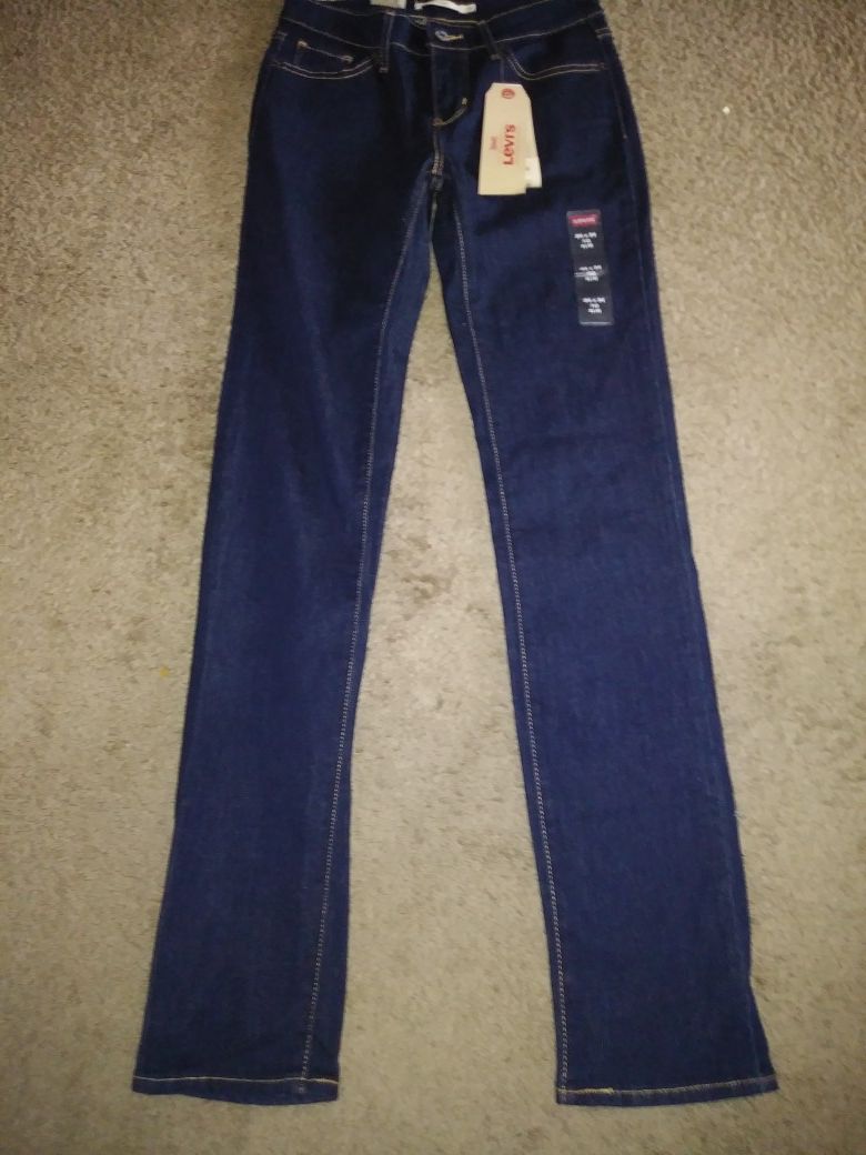 Levi's 712 Women's NWT Dark Wash Slim Fit Mid Rise Stretch Jeans Size 26