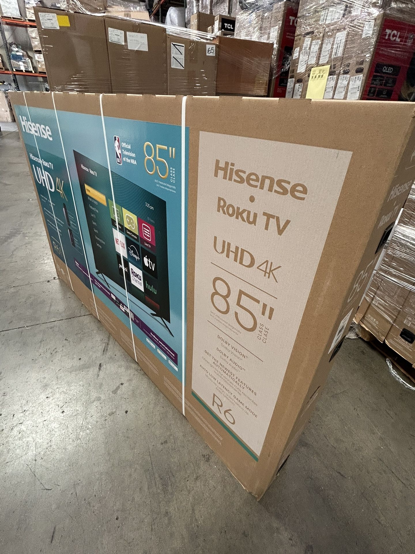 85” Inch Hisense Smart Roku UHDTV 4K
