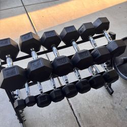Dumbbell Set With Rack