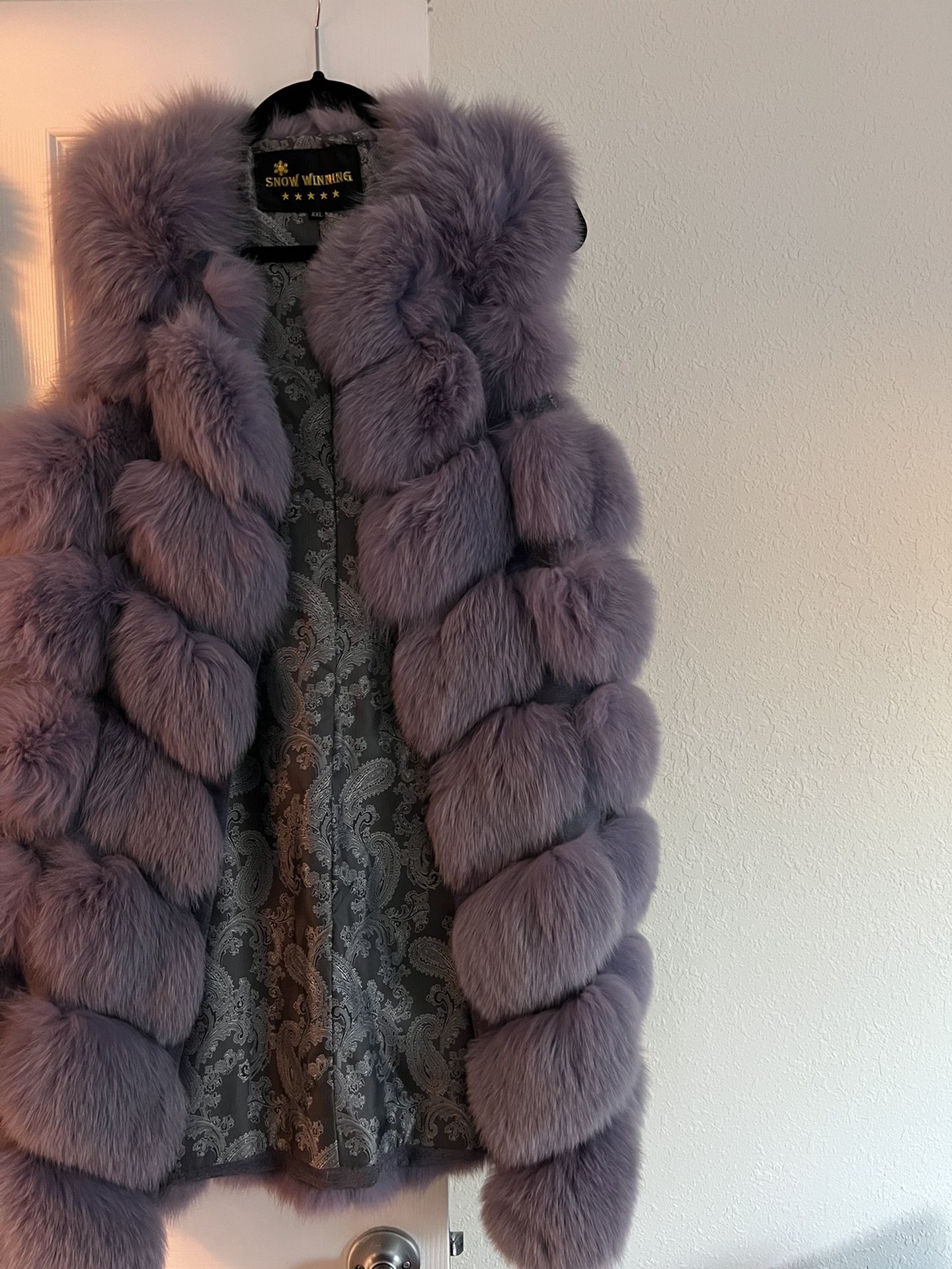 Real Dyed Fox Fur Vest