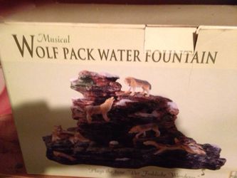 Wolf pack water fountain
