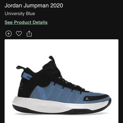 Jordan Jumpman 2020 University Blue Brand New Size 11.5
