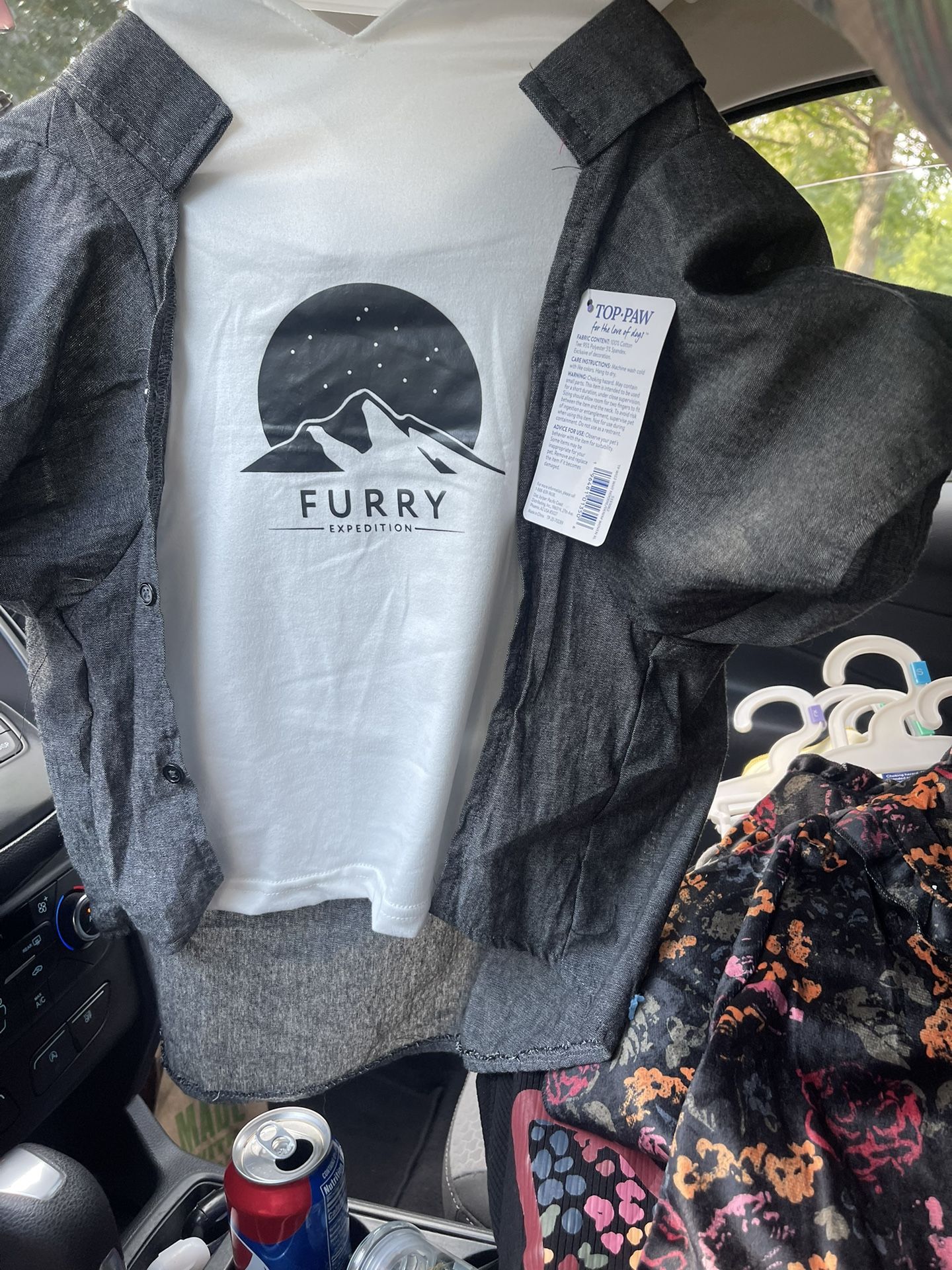 Dog Hoodie With Over Shirt Brand New