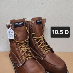 Duradero Work Boots Sz 10.5 D STEEL MOC TOE