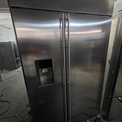 48" GE MONOGRAM BUILT IN STAINLESS STEEL REFRIGERATOR