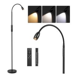 Reading Floor Lamp, 72" LED Dimmable Lamp with Gooseneck,Zoomable Spotlight