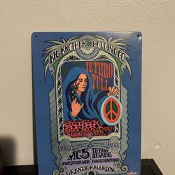 Vintage Band Metal Tin Poster